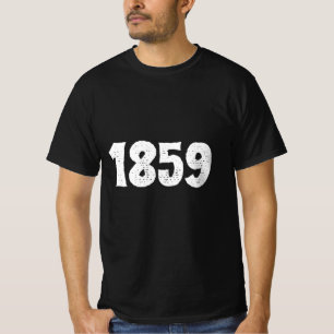 Camiseta Texto incrível baseado em Vintage 1859 para ele T-