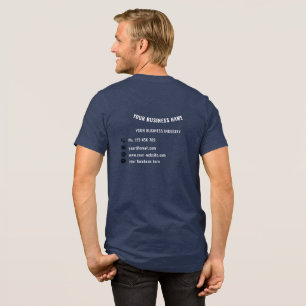 Camiseta Texto Informativo da Empresa com Nome Personalizad