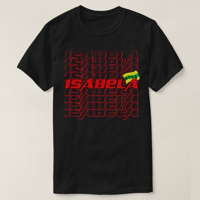 Camiseta Texto Isabela Cascade (Frente do Design)
