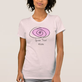 Camiseta 'Texto' Lilac rosa rosa pálido