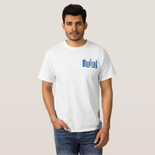 Camiseta Texto Madeira e Cores de Sinalizador