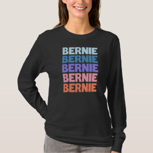Camiseta Texto Moderno Repetido Bernie