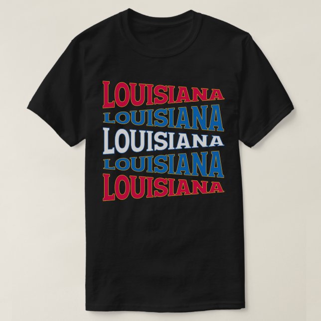 CAMISETA TEXTO NACIONAL LOUISANA (Frente do Design)