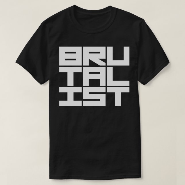 Camiseta Texto Negrito Brutalista (Frente do Design)