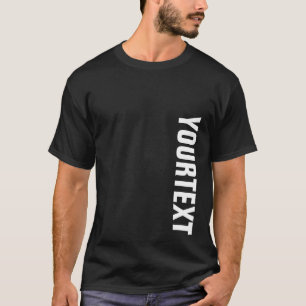 Camiseta Texto ou nome legal de fonte grande grande ou negr