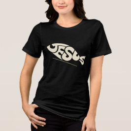 Camiseta Texto Peixe Jesus 