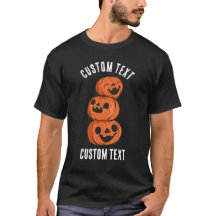 Texto Personalizado Abóbora Feliz Halloween Person