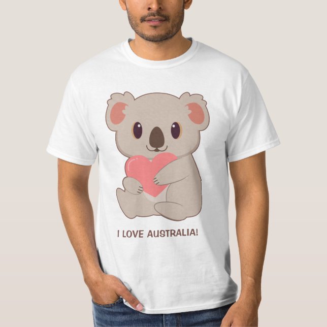 Camiseta Texto Personalizado Amor Koala (Frente)