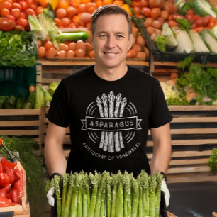 Camiseta Texto Personalizado Asparagus Mercado de Retratore