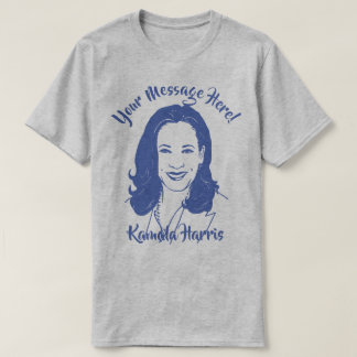 Camiseta Texto Personalizado De Arte De Linha Kamala Harris