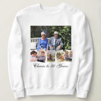 Camiseta Texto Personalizado de Colagem da Família de Fotos