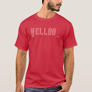 Camiseta Texto personalizado de cor cardeal Camisa-T de hom