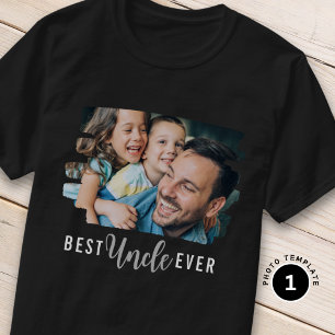 Camiseta Texto Personalizado De Foto Do Melhor Tio Onze Sob