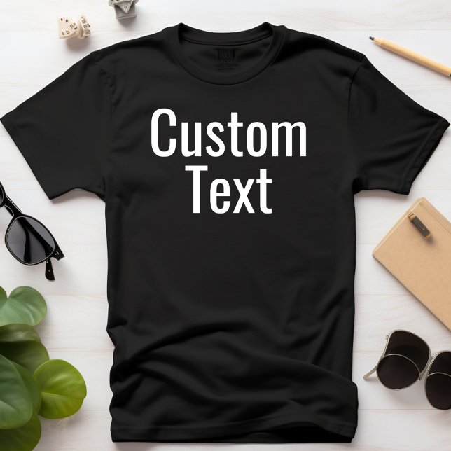 Camiseta Texto Personalizado de Impressão de Opção de Escre (Criador carregado)