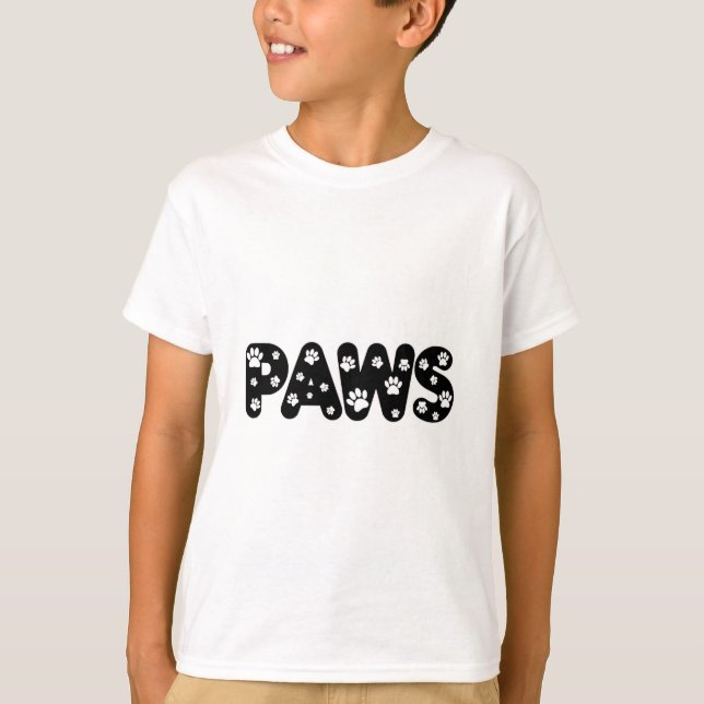 Camiseta Texto Personalizado de Páginas de Cães (Frente)