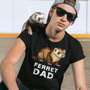 Camiseta Texto Personalizado de Pet Ferret de Cuada de Pai
