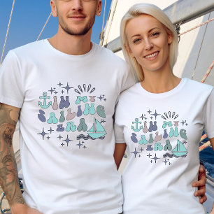 Camiseta Texto Personalizado do Capitão Hobby do Barco de n