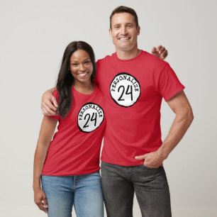 Camiseta Texto Personalizado do Círculo de bobo