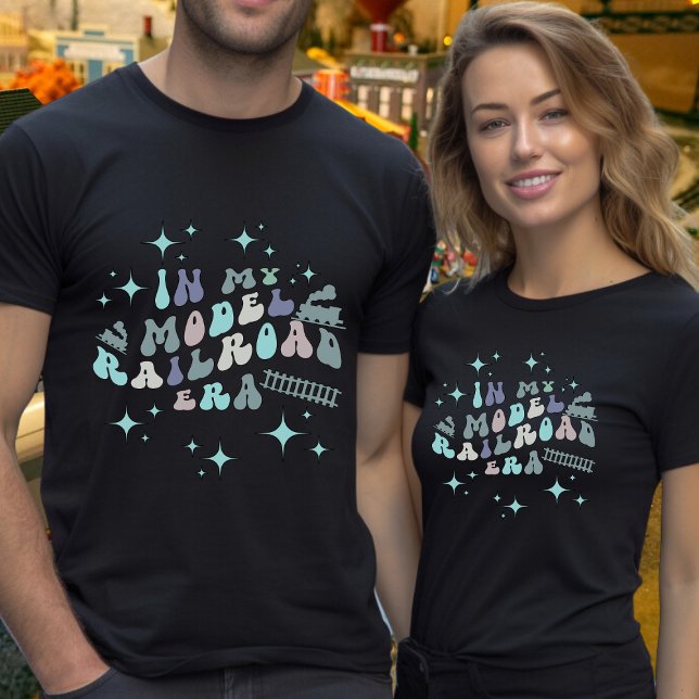 Camiseta Texto Personalizado do Hobby do Caminho-de-Ferro M (Criador carregado)