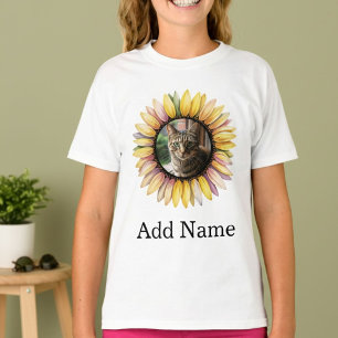 Camiseta Texto Personalizado do Nome de Foto Personalizado