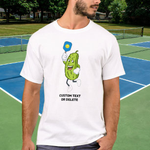 Camiseta Texto Personalizado do Pickleball em Reprodução 