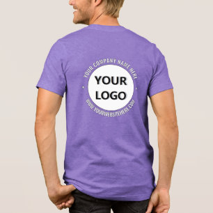 Camiseta Texto personalizado e cores do logotipo da sua emp