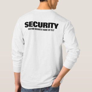 Camiseta Texto Personalizado Equipe de Segurança Masculina