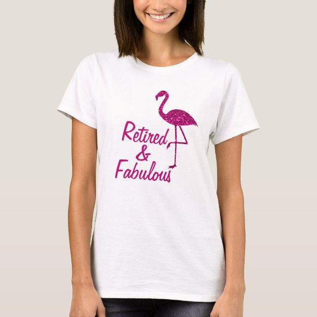 Camiseta Texto personalizado fabuloso cor-de-rosa-brilho (Frente)