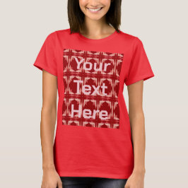 Camiseta Texto personalizado feminino - Camisa-T de arte AI