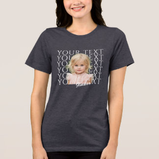 CAMISETA TEXTO PERSONALIZADO FOTO E NOME PERSONALIZADOS
