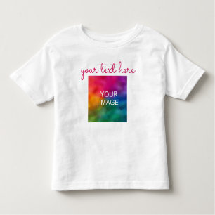 Camiseta Texto personalizado Foto frente e verso Impressão