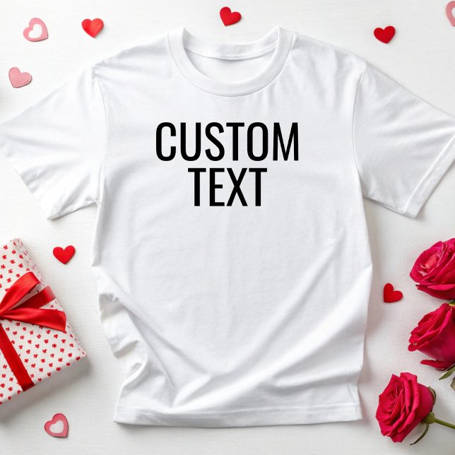 Camiseta Texto personalizado impressão personalizada feita  (Criador carregado)