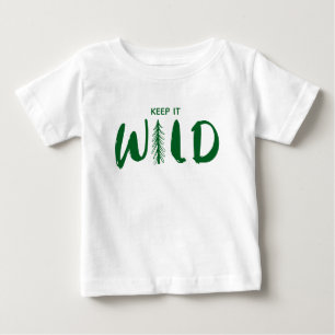 Camiseta Texto Personalizado Mantenha-O Selvagem