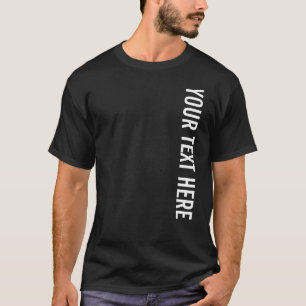 Camiseta Texto Personalizado Melhor Modelo Básico Mens Pret