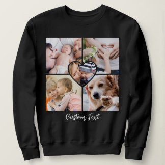 Camiseta Texto Personalizado Moderno com Colagem de Fotos e
