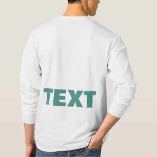 Camiseta Texto Personalizado Ou Nome Mens Impressão Moderno