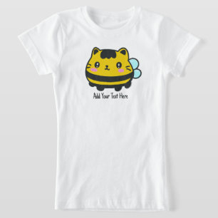 Camiseta Texto Personalizado para Cat Bumblebee