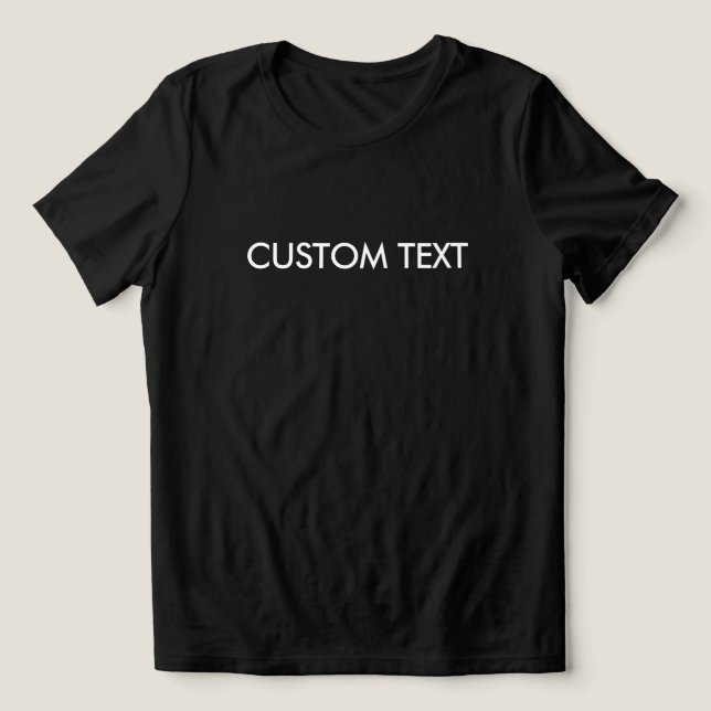 Camiseta Texto Personalizado Para Mulheres Presente de Nome (Design frontal)