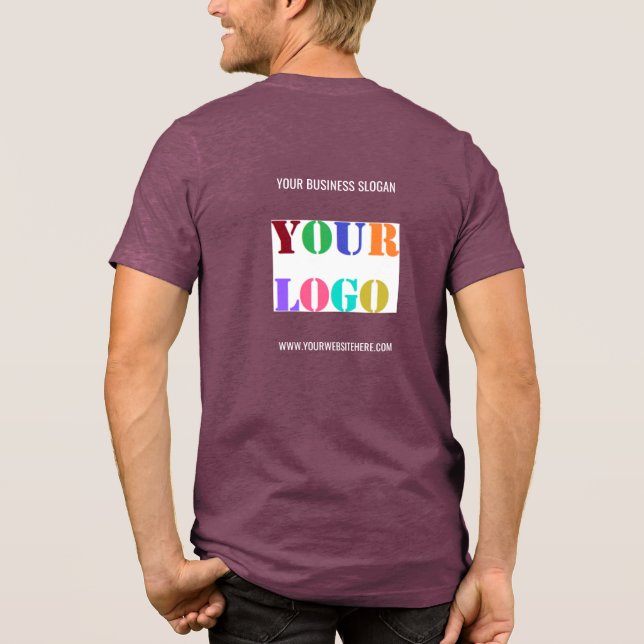 Camiseta Texto personalizado personalizado do logotipo da s (Verso)