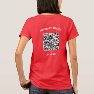 Camiseta Texto Personalizado Personalizado Empresa Código Q