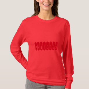 Camiseta Texto Personalizado Princesa Feminino Manga Longa