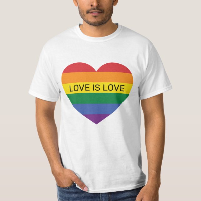 Camiseta Texto personalizado, Rainbow Love (Frente)