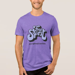 Camiseta Texto Personalizado Retroativo "Espírito Livre"