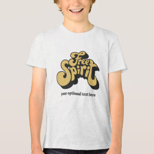 Camiseta Texto Personalizado Retroativo "Espírito Livre"
