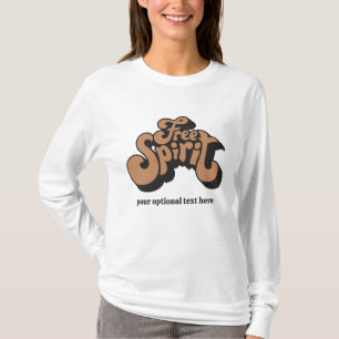 Camiseta Texto Personalizado Retroativo "Espírito Livre"