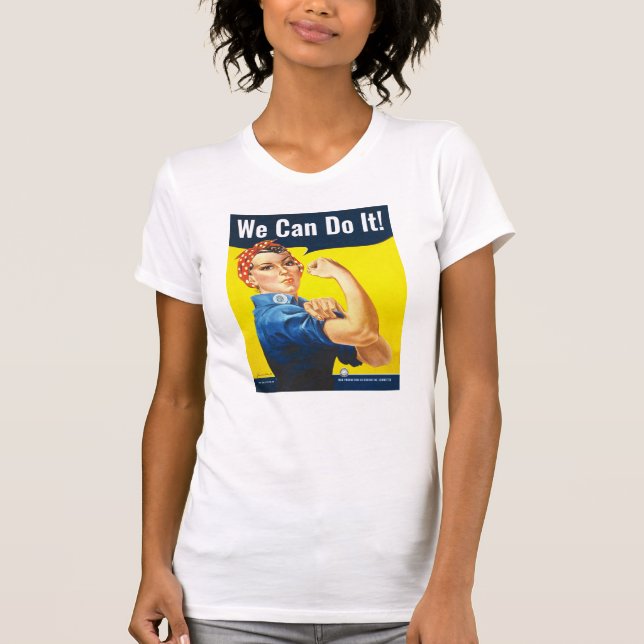 Camiseta Texto personalizado, Rosie, o ribeiro "Nós podemos (Frente)