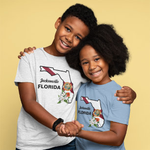 Camiseta Texto Personalizado Sinalizador Flor e Flor Laranj