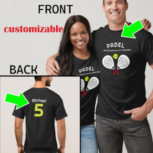 Camiseta Texto personalizado, Teto Real Padel Player