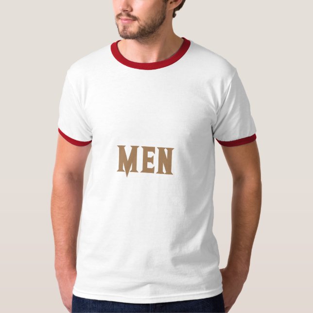 Camiseta Texto Personalizado Texto Claro Cor Castanho Cor B (Frente)