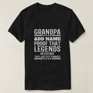 Camiseta Texto personalizado Vovô engraçado Prova dessas le